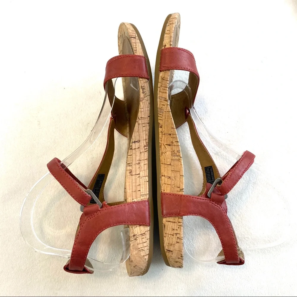 Teva Women's Red Cork Footbed Sandals - Picture 6 of 15
